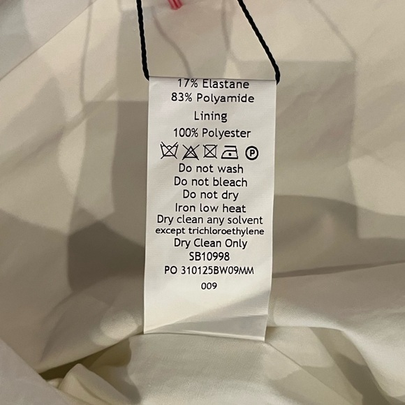 House of CB Ellerie White Cotton Flute Sleeve Mini Dress - Picture 9 of 12